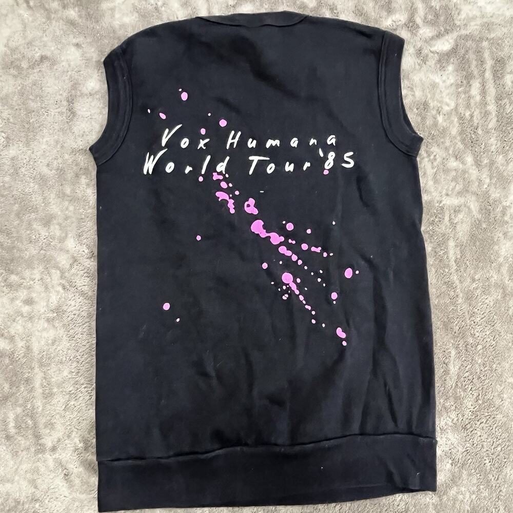 Vintage 1985 Kenny Loggins Vox Humana World Tour Sleeveless Sweatshirt Small - Picture 2 of 5